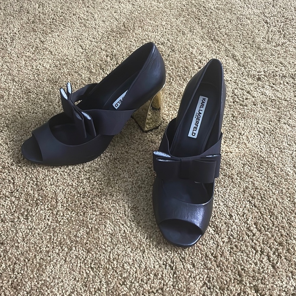 Karl Largerfeld Bow Heels